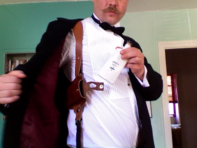 paraphenilia, club death by murder, advertising, holster
